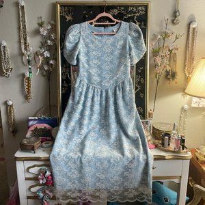 Vintage 80s Currie Bonner Bridesmaid Dress Size XS